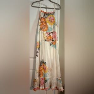 Floral Maxi Dress with Spaghetti Straps